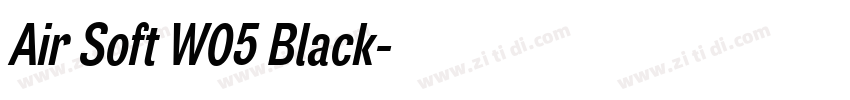 Air Soft W05 Black字体转换 Air Soft W05 Black字体转换